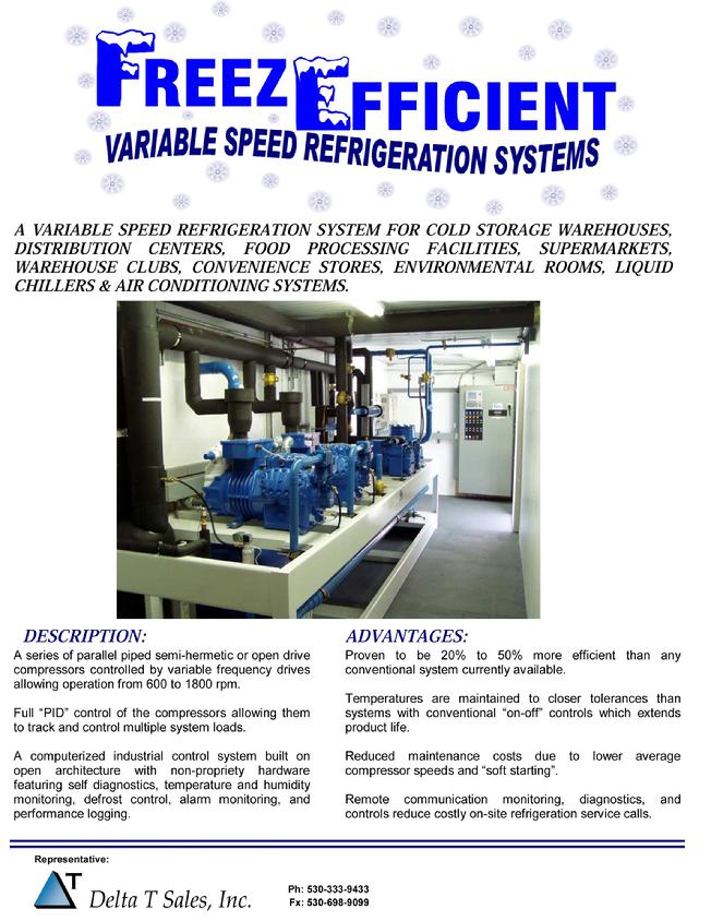 Variable Speed Rack Refrigeration Systems